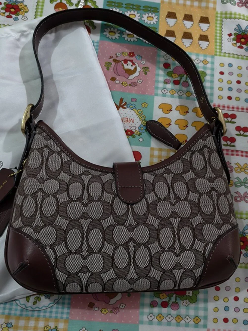 Coach Monogram Canvas Shoulder Bag - Picture 7 of 10